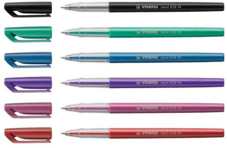 Picture of SP55 STABILO EXCEL 828 BALL POINT PEN RED